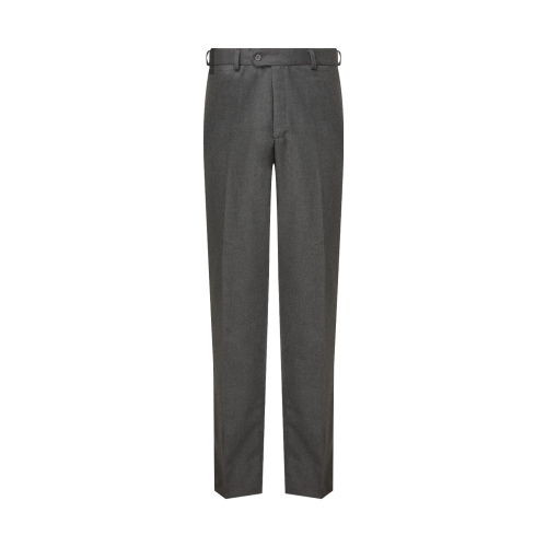 Regular Fit Flat Front Trousers Charcoal