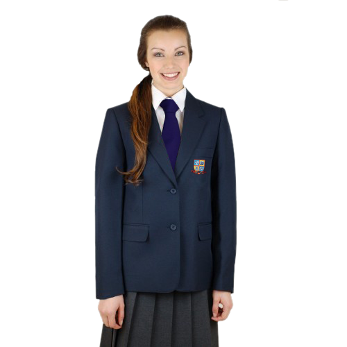 Navy Blazer with Logo