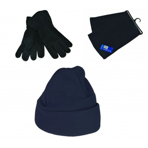 Fleece Hat Scarf Glove set